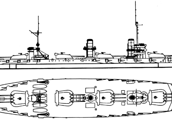 Корабль Россия - Imperatritsa Mariya [Battleship] (1915) - чертежи, габариты, рисунки
